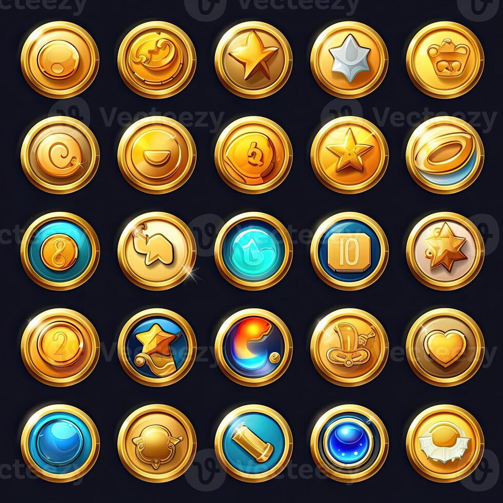 icon gold coin game photo