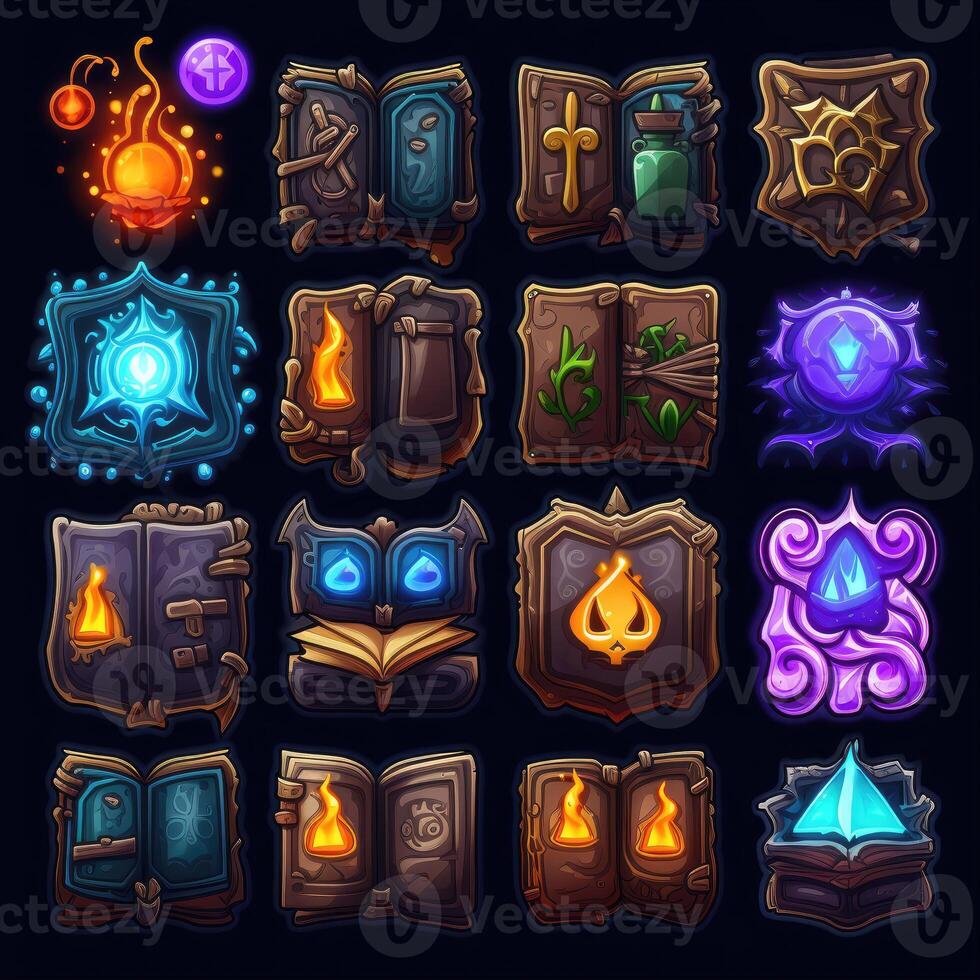 icon magic book game photo