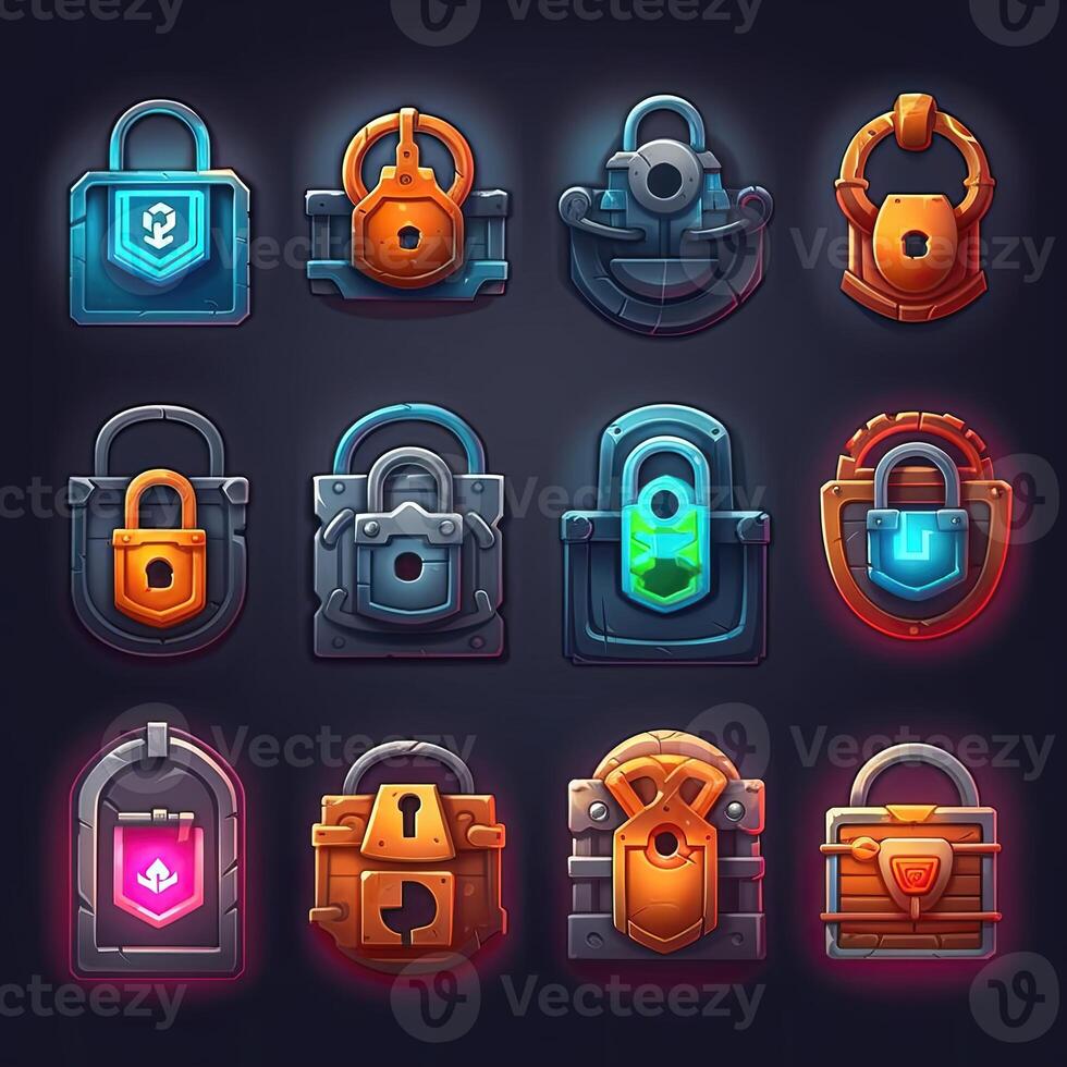 metal lock key game 23774170 Stock Photo at Vecteezy