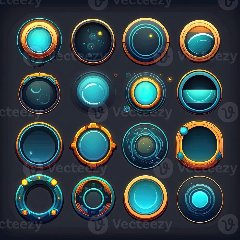 menu round frame game photo