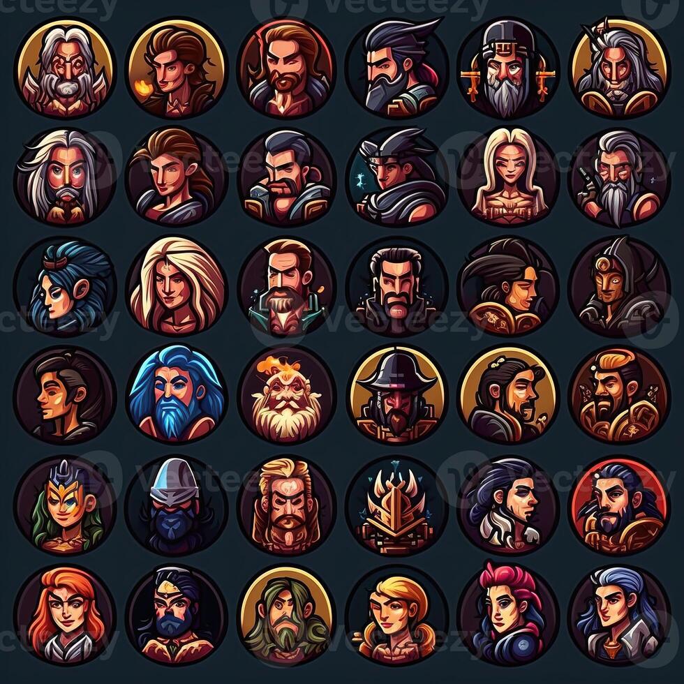 gui fantasy character avatar photo