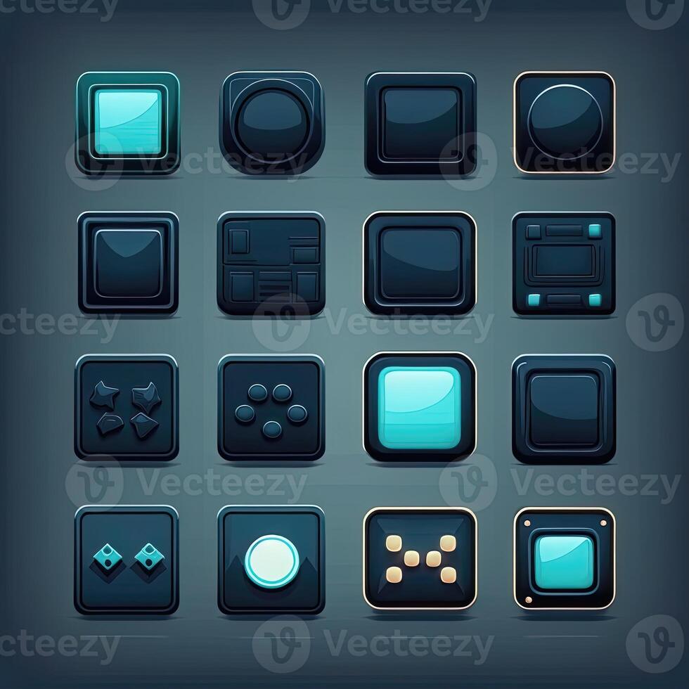 gui square game button photo