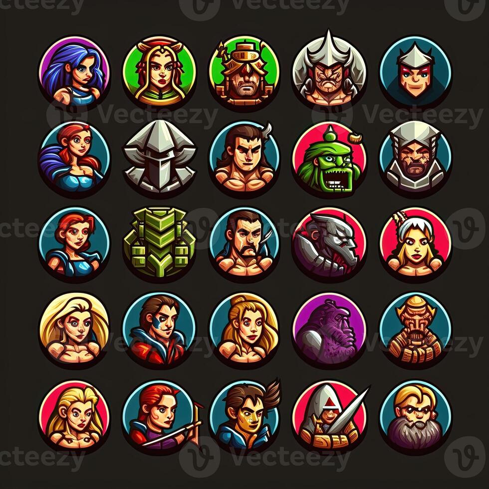 ui fantasy character avatar photo