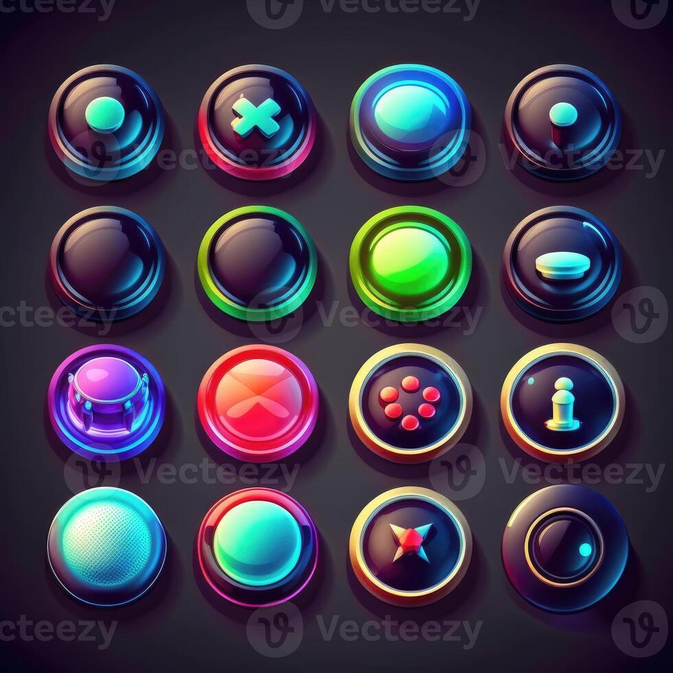 app round game button photo