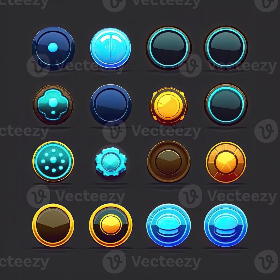 icon round game button photo