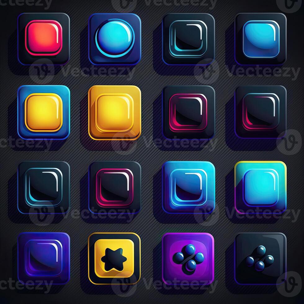 sign square game button photo