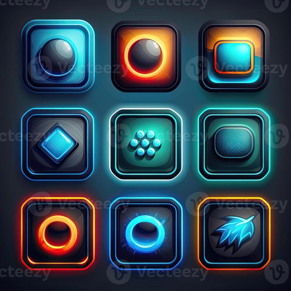 gui square game button photo