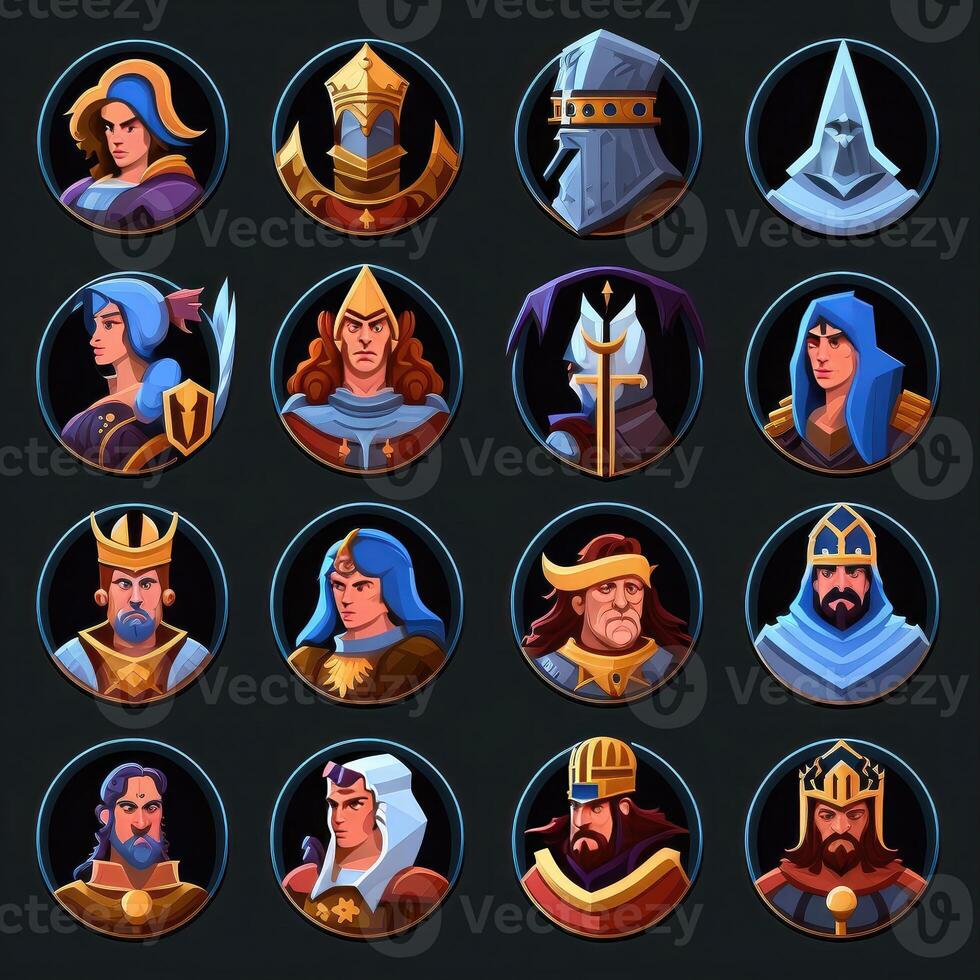 soldier medieval character avatar photo