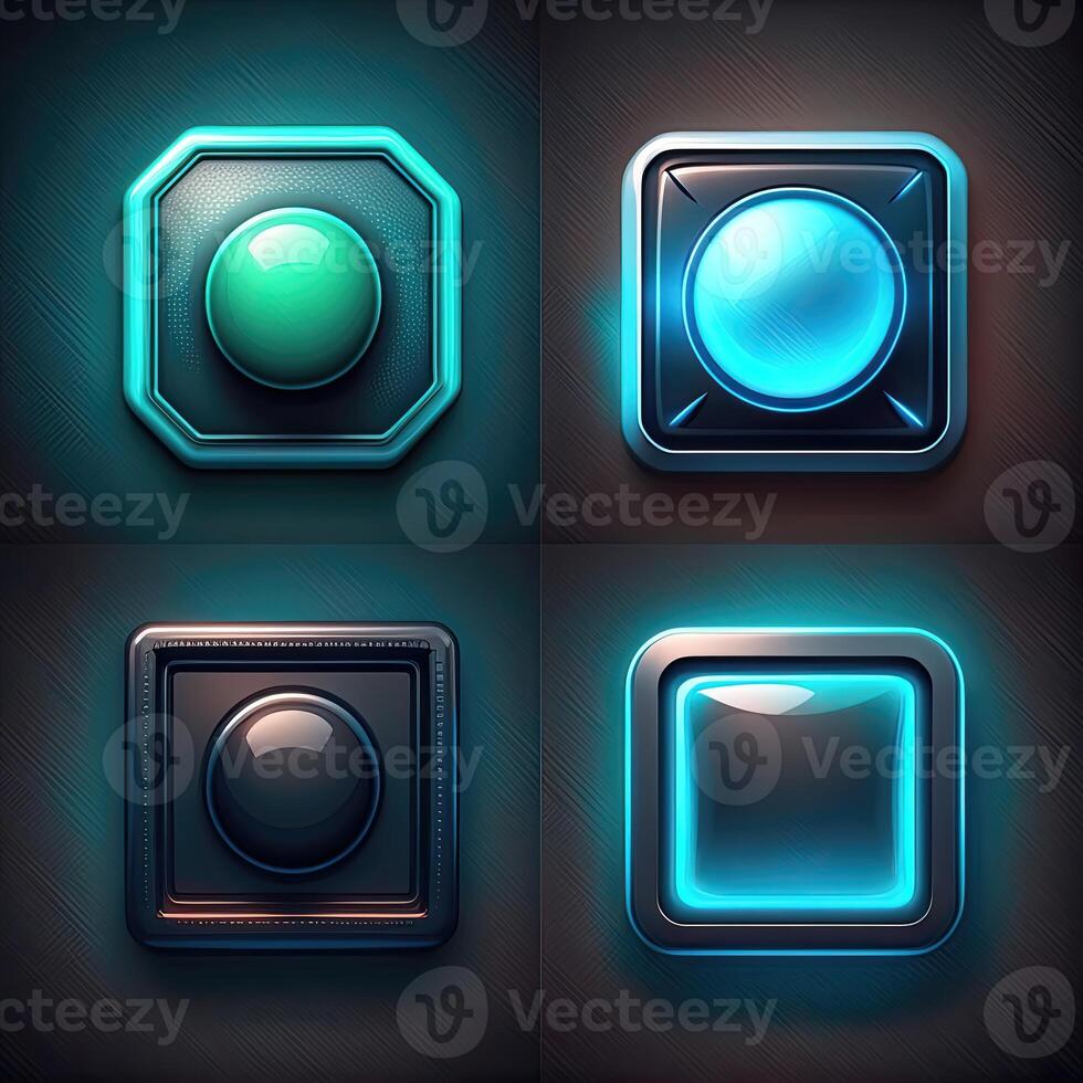 app square game button photo