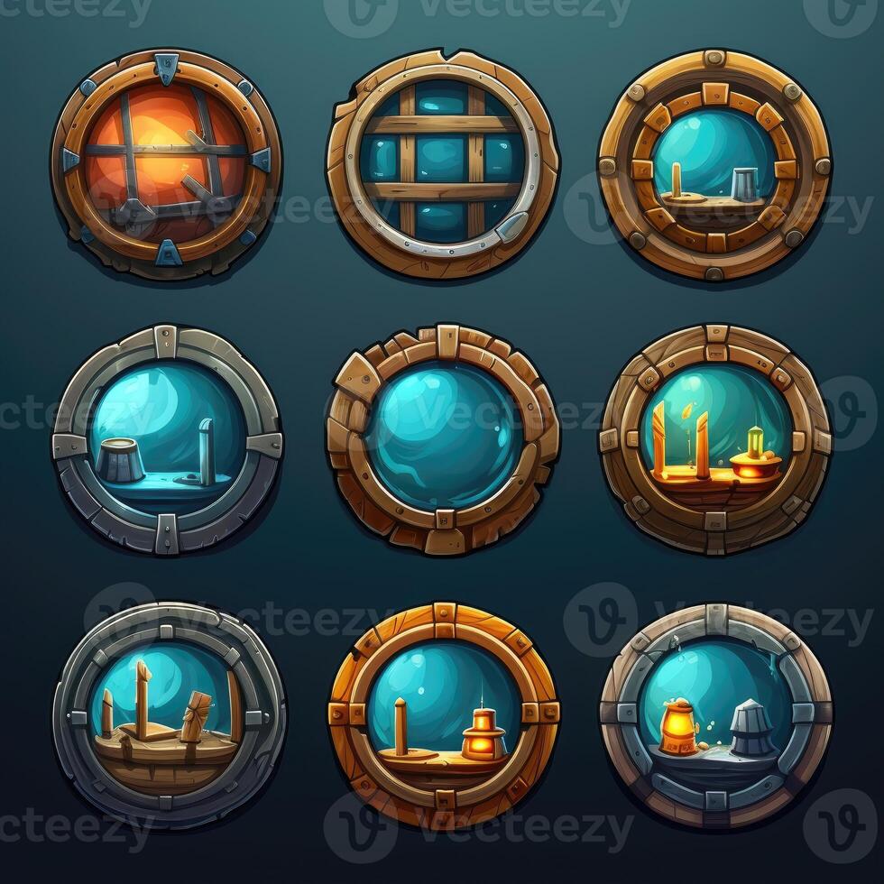 submarine porthole window game photo