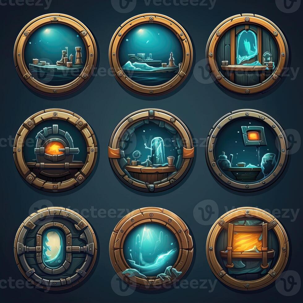 design porthole window game photo