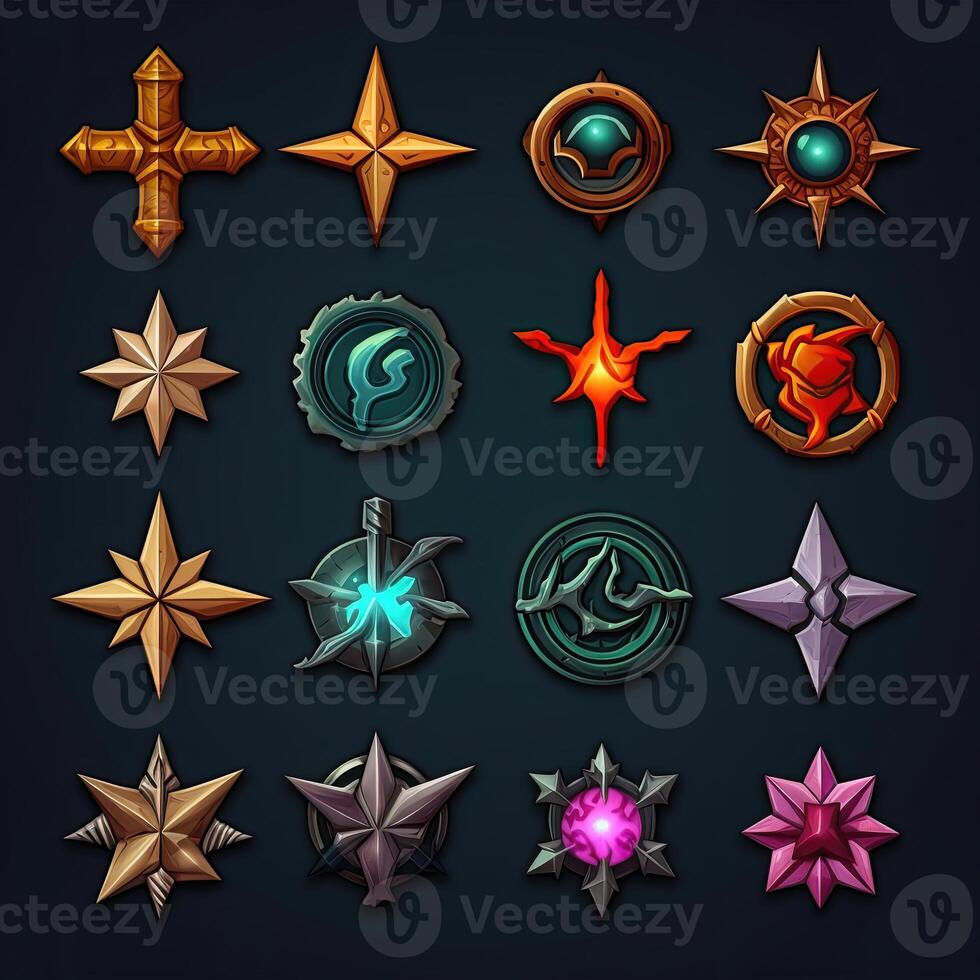 icon shuriken weapon game photo