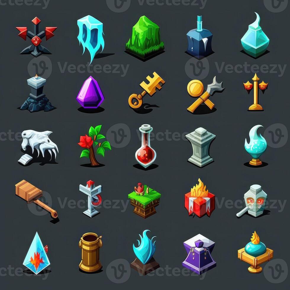 ui rpg 2d game icons photo