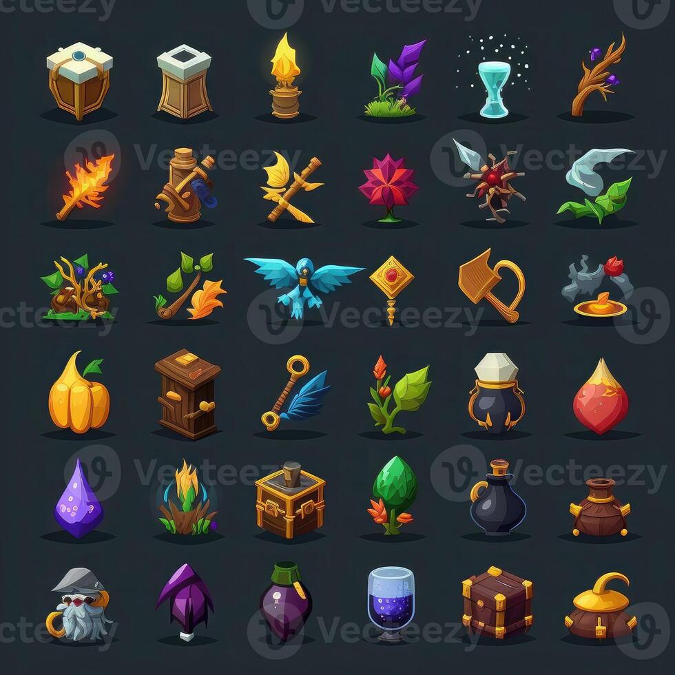 ui rpg 2d game icons photo