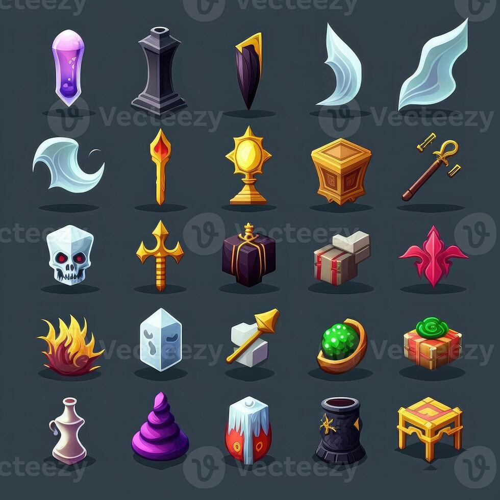 gui rpg 2d game icons photo