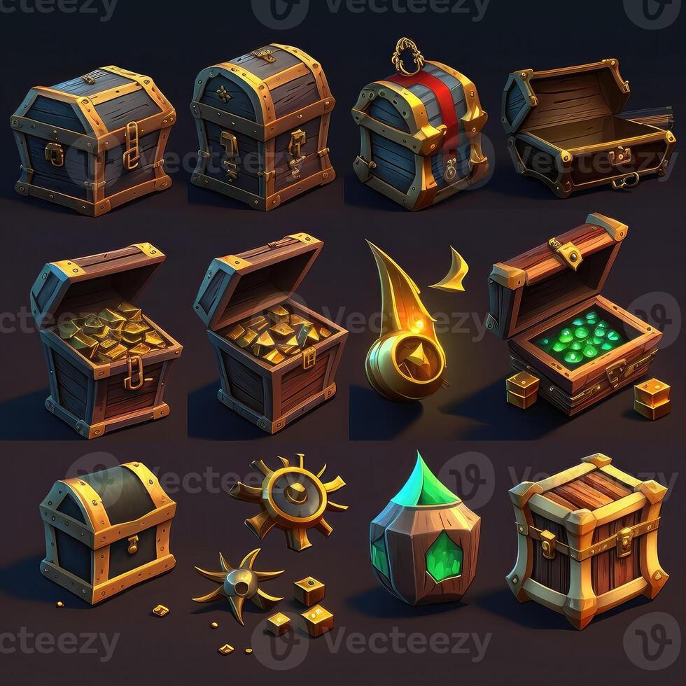 ancient game treasure chest photo