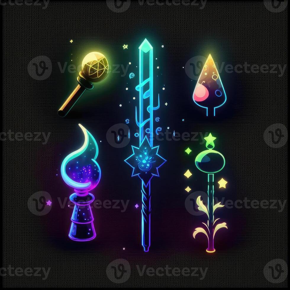 crystal game magic walk stick photo