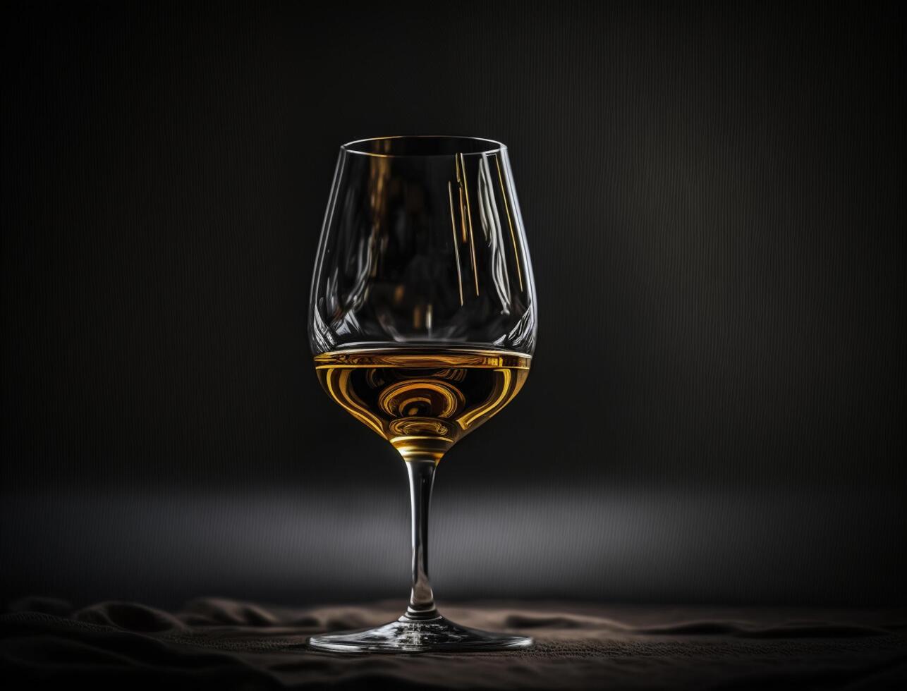 wine bottle and glass in dark background. Illustration photo