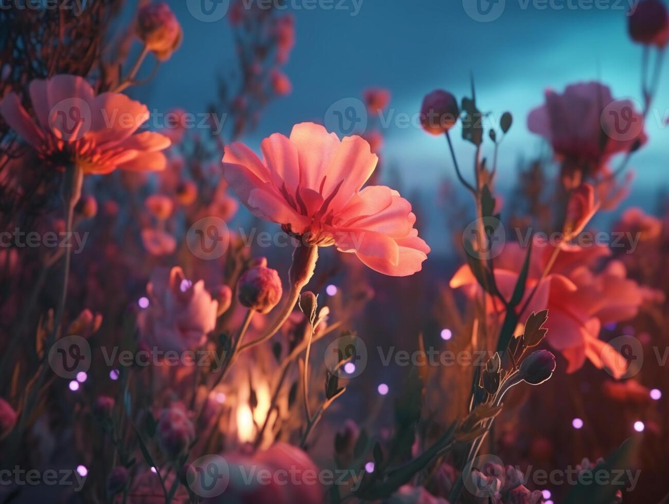 Spring Flower Natural Background Illustration photo