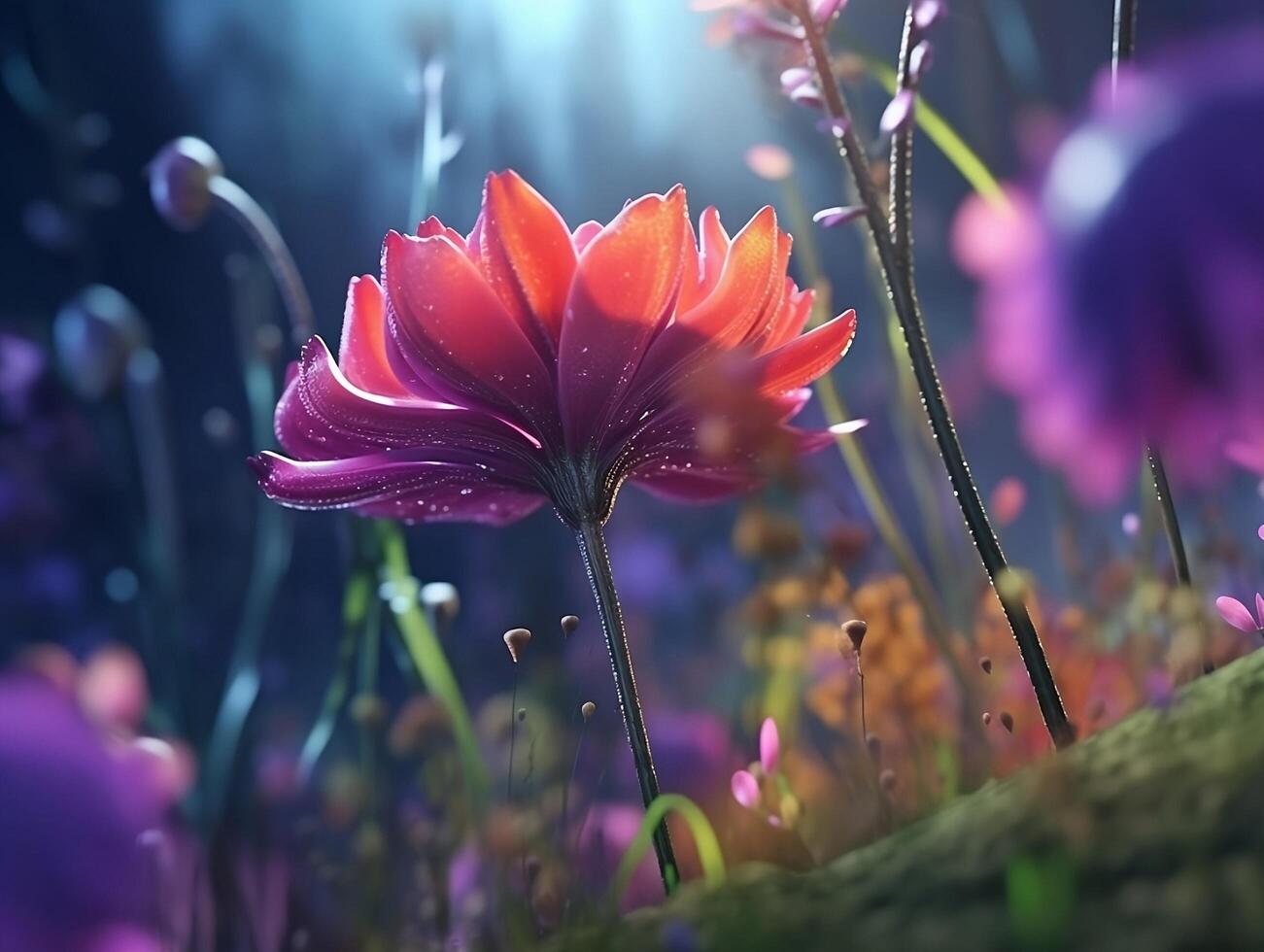 Spring Flower Natural Background Illustration photo