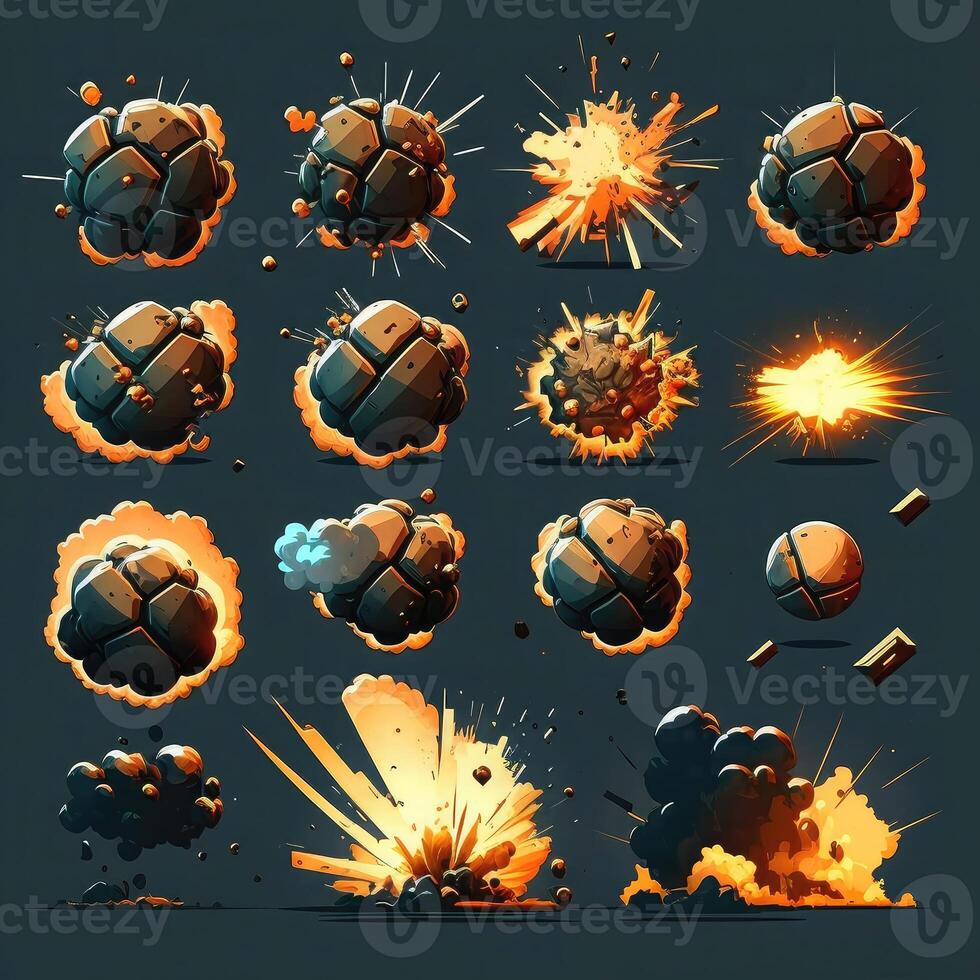 burst game bomb explosion photo