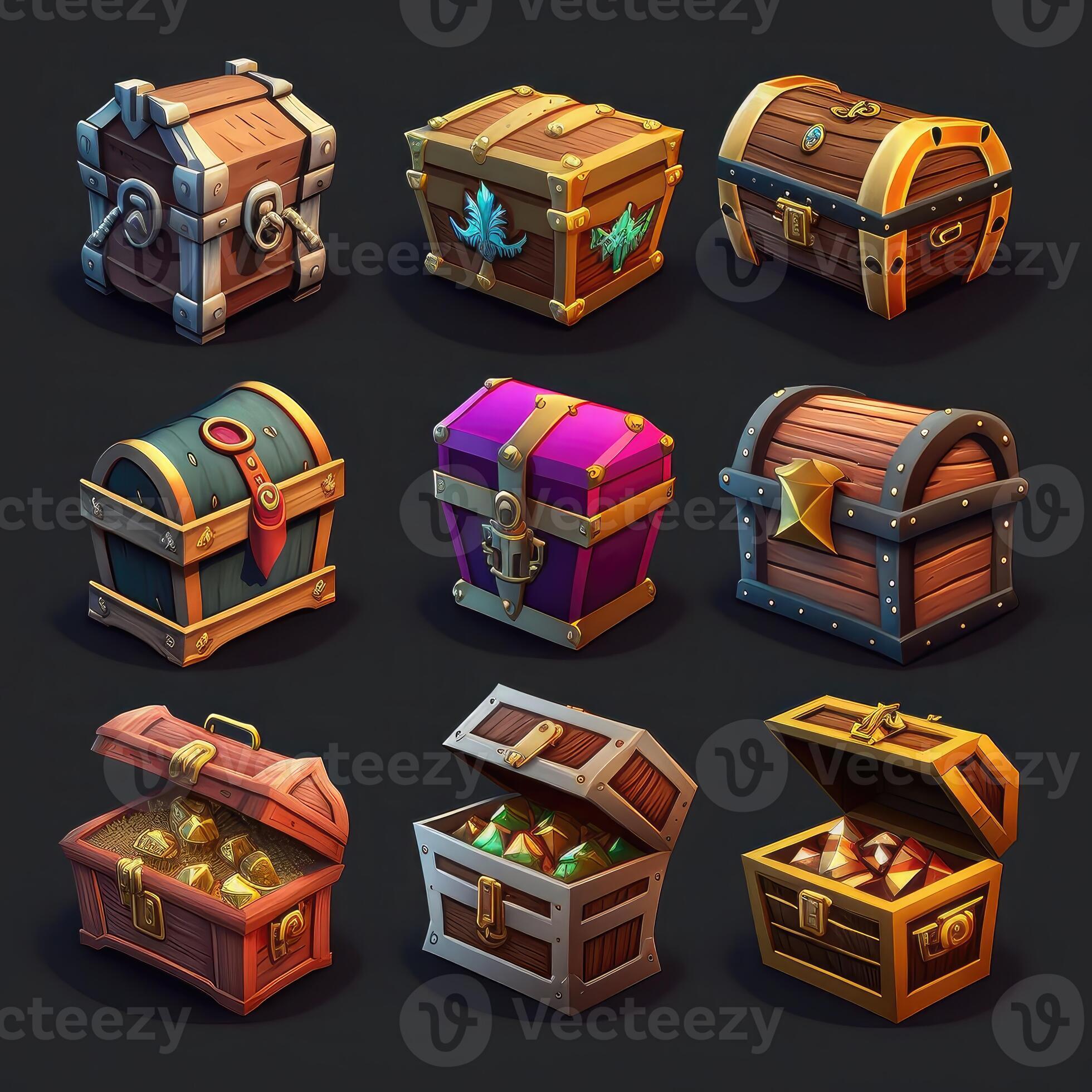 fantasy game treasure chest ai generated 23775212 Stock Photo at Vecteezy