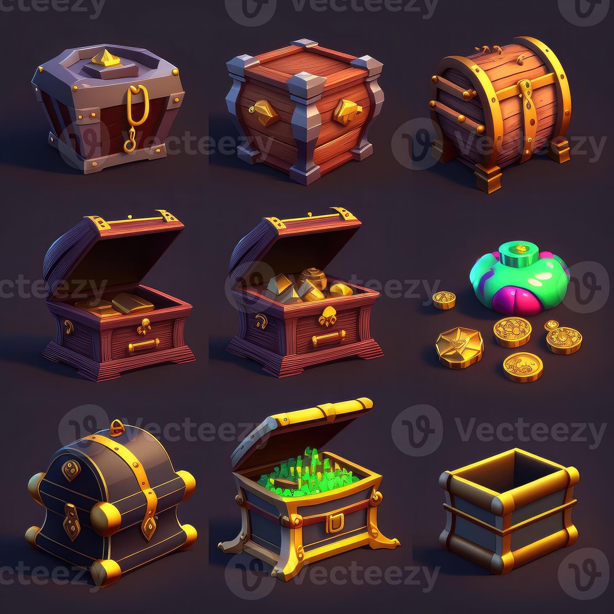 box game treasure chest 23775213 Stock Photo at Vecteezy