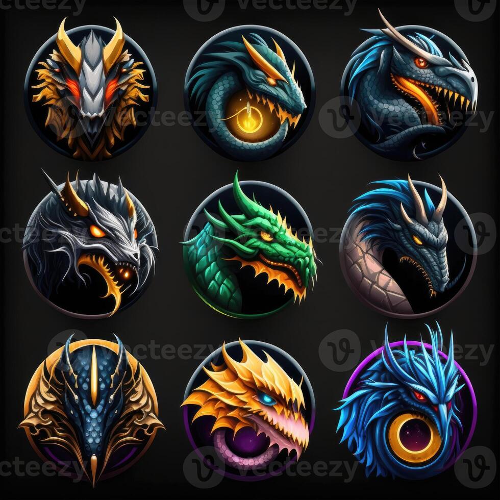 happy dragon character avatar photo