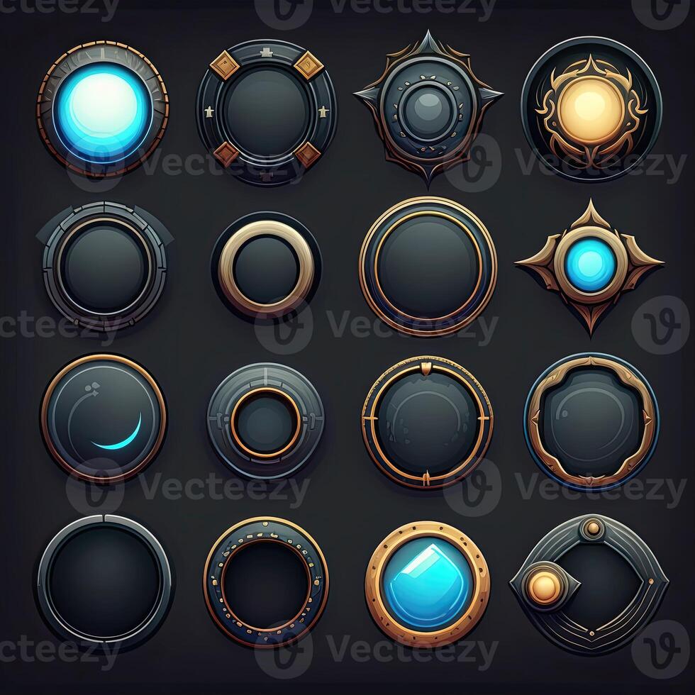 ui round frame game photo