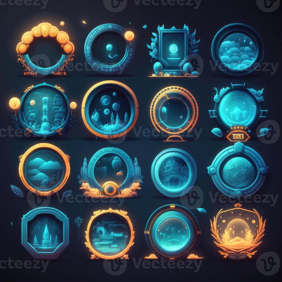 gui round frame game photo