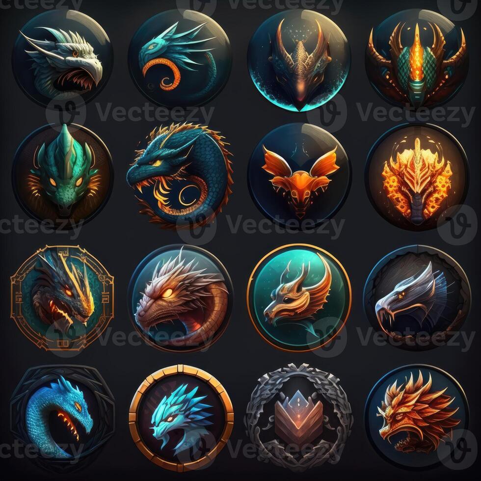 fairytale dragon character avatar photo