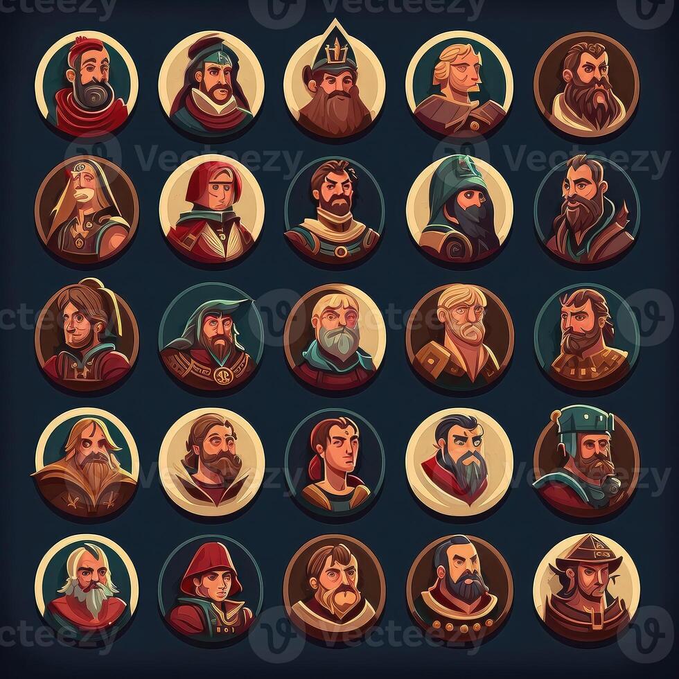 person medieval character avatar photo