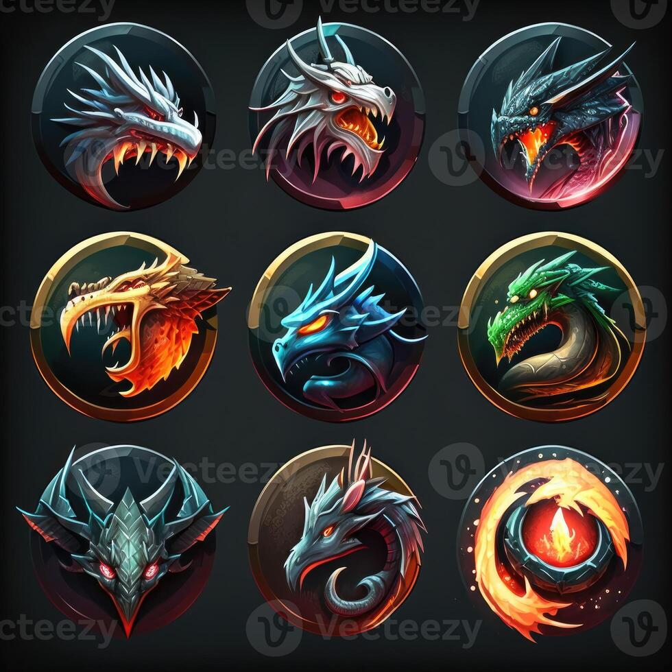 dinosaur dragon character avatar photo