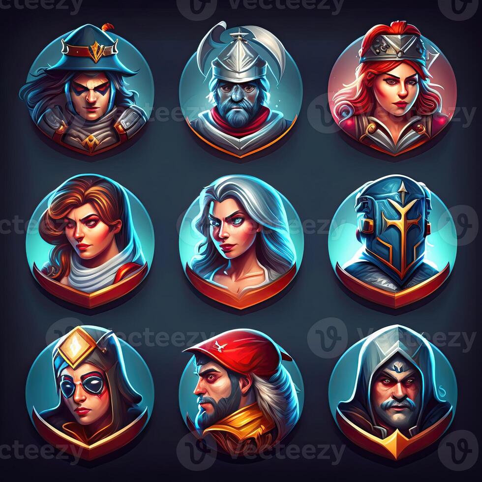 interface fantasy character avatar photo
