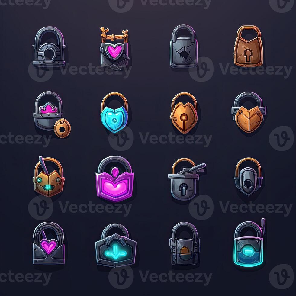 shape lock key game photo