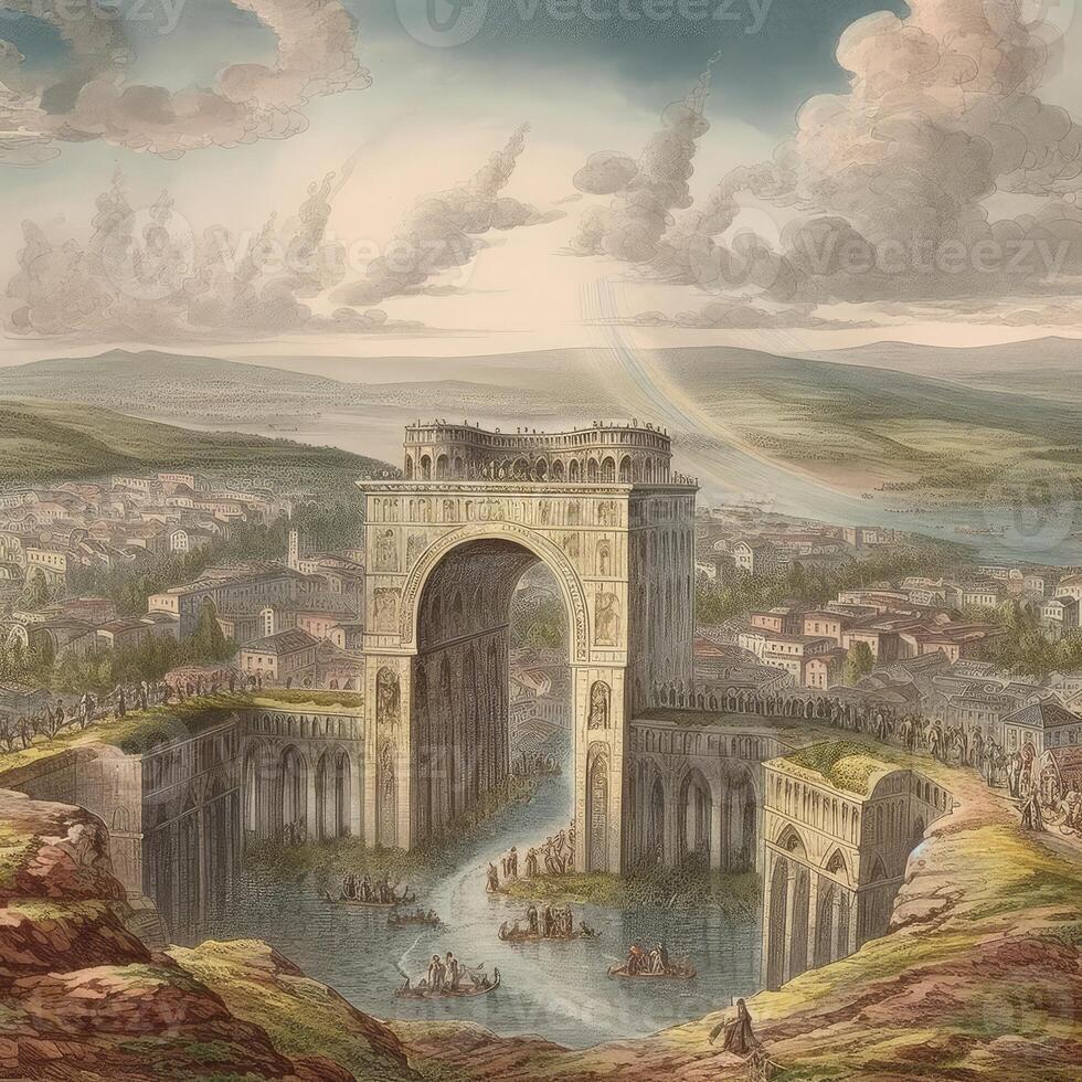 heavenly palace . AI Generated 23775740 Stock Photo at Vecteezy