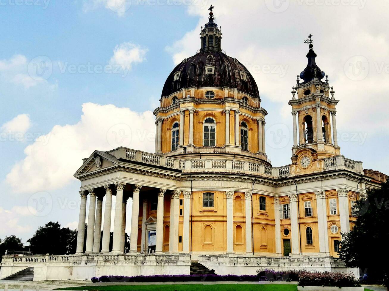 Basilica di Superga, a Baroque church on the hills of Turin photo