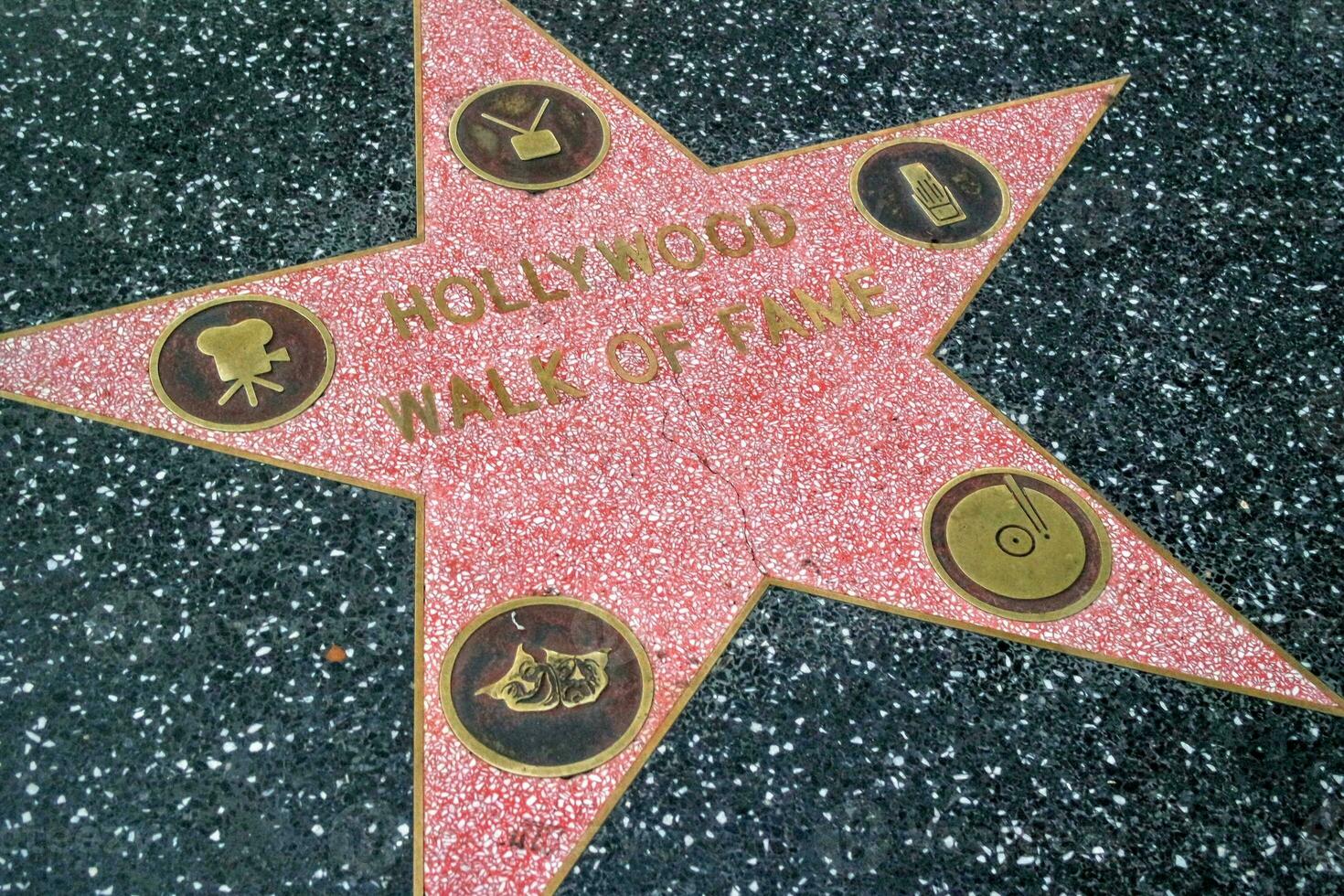 Walk of fame star of Hollywood photo