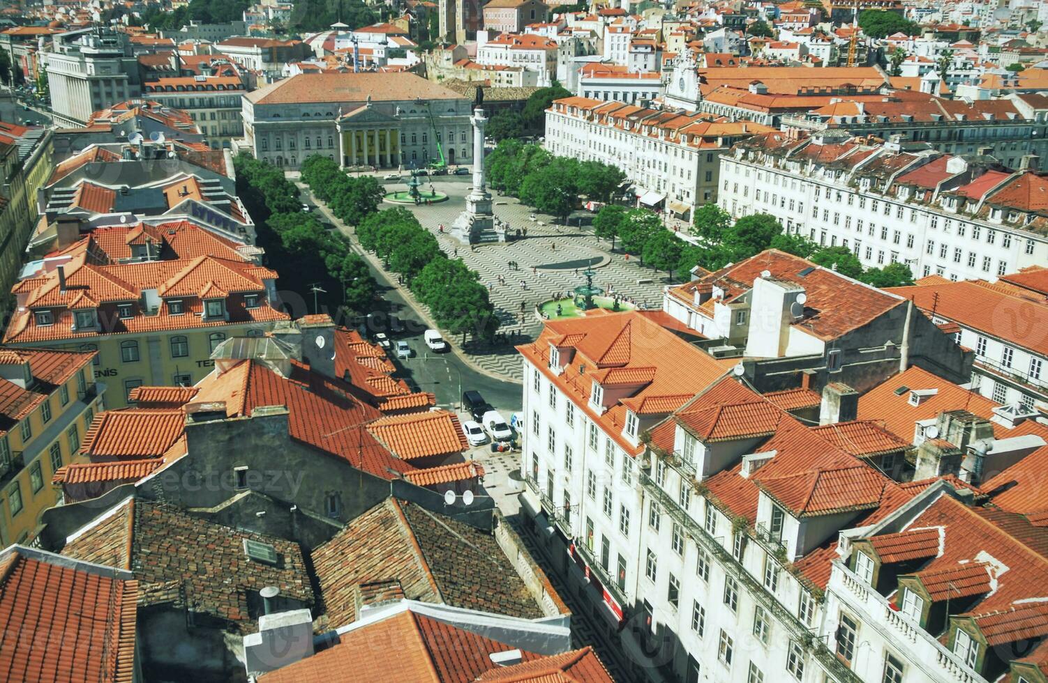 Praca do Rossio, seen from above photo