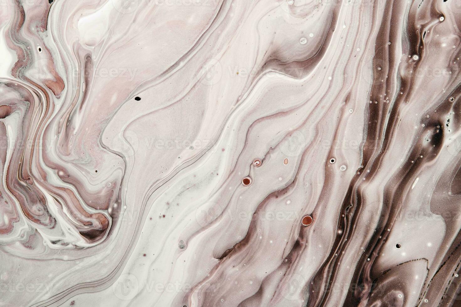 Acrylic Fluid Art. Brown and Gray waves and stains. Abstract marble agate stone background or texture photo
