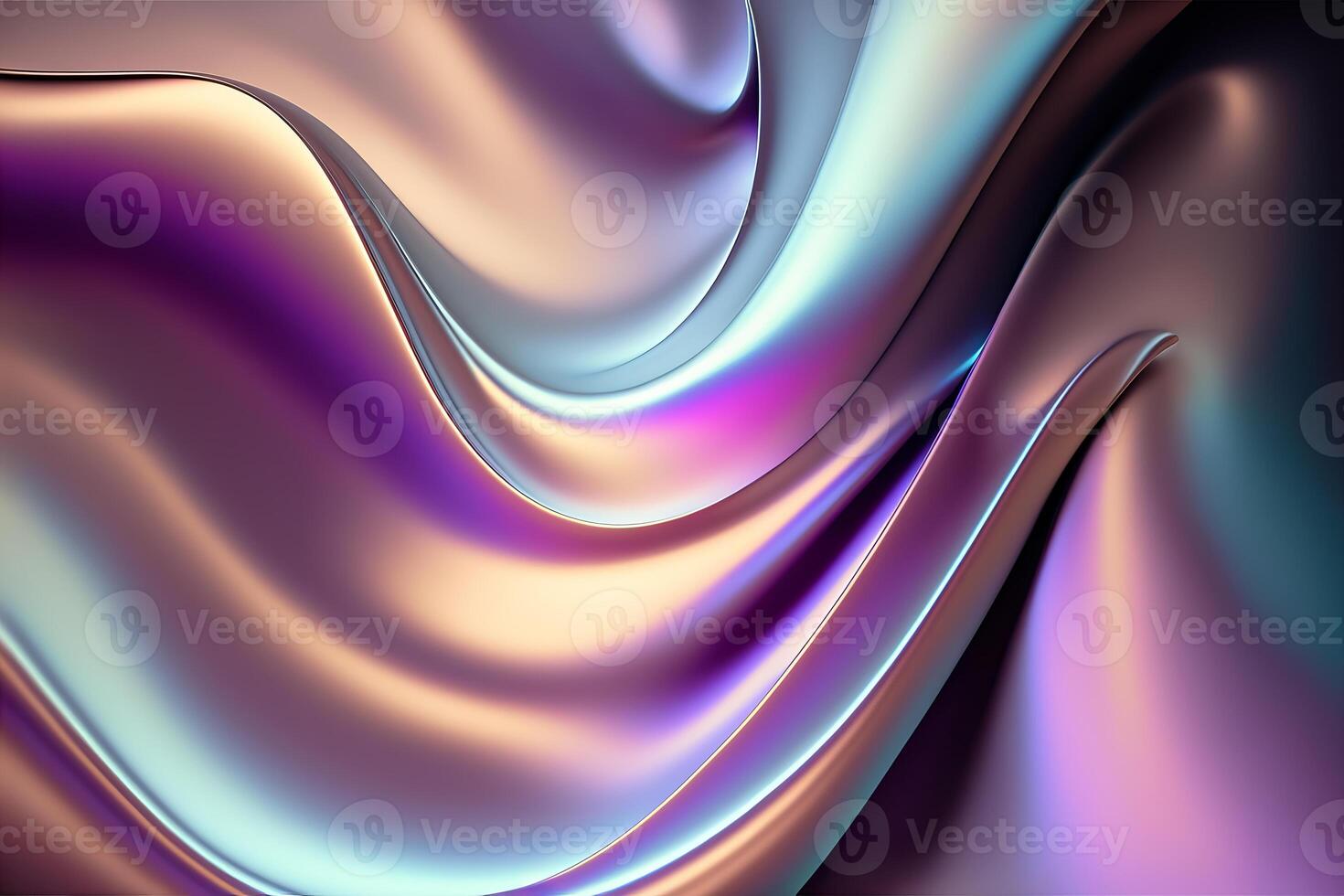 Iridescent holographic textural Background. Gradient waves with iridescent highlights. illustration photo
