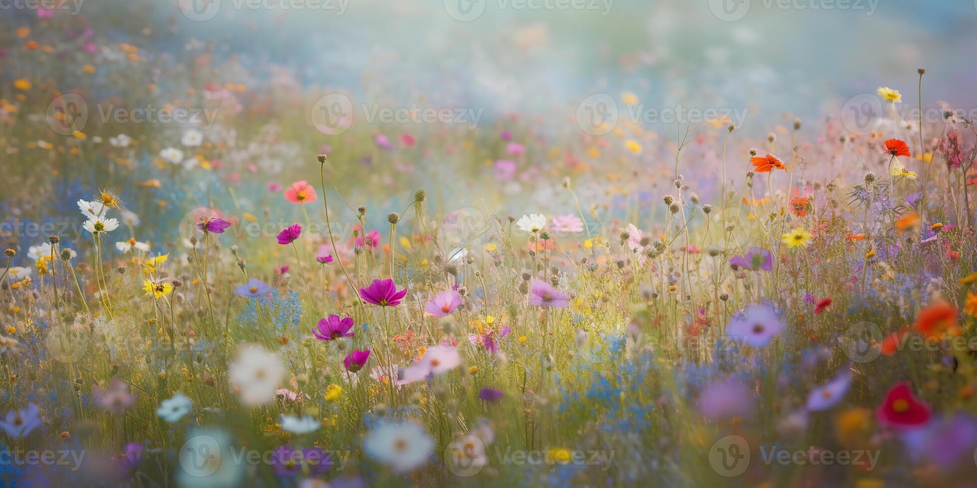 . . Wild flowers spring outdoor field. Romantic nature lover love aesthetics vibe. Graphic Art photo