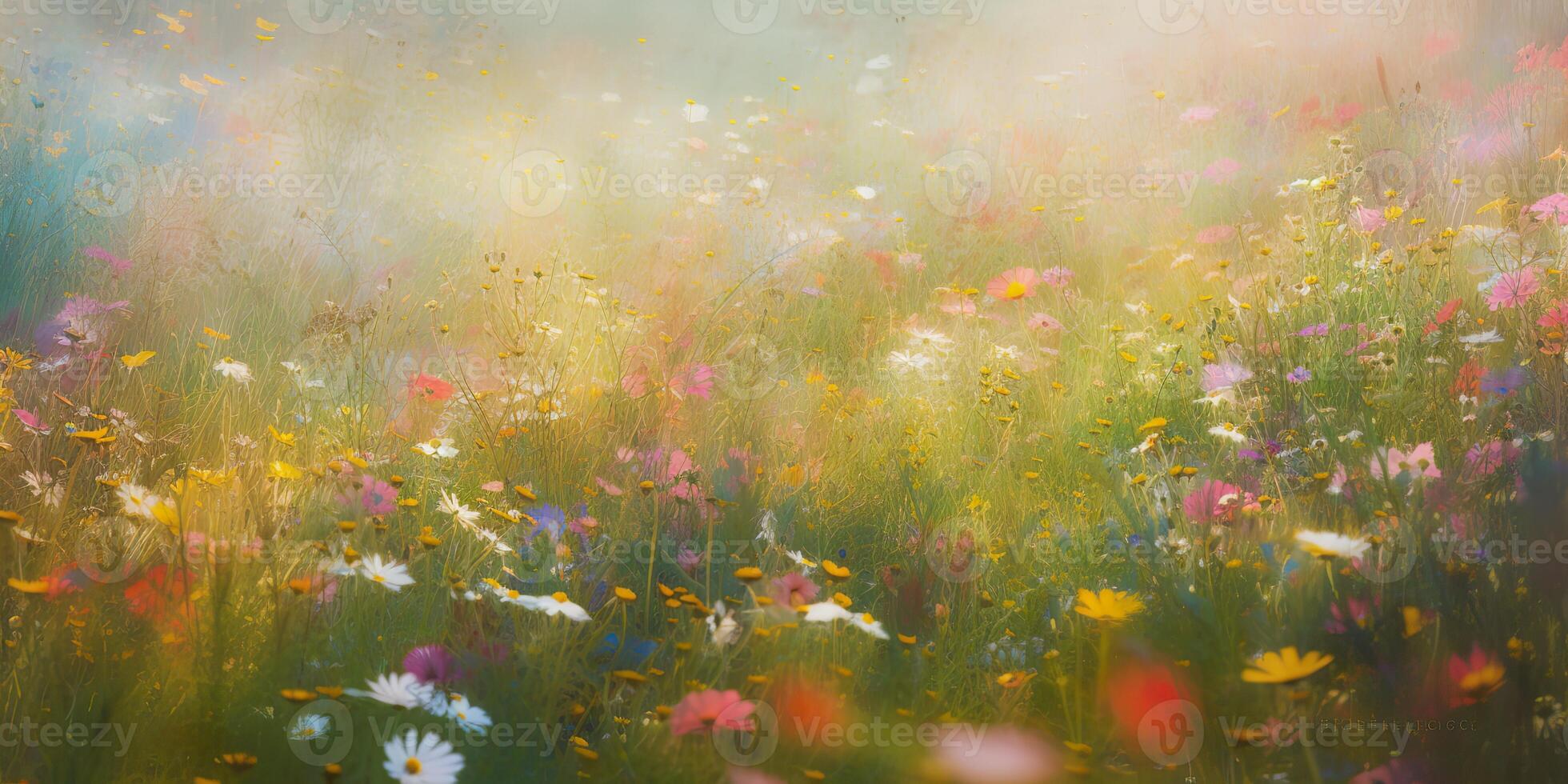 . . Wild flowers spring outdoor field. Romantic nature lover love aesthetics vibe. Graphic Art photo