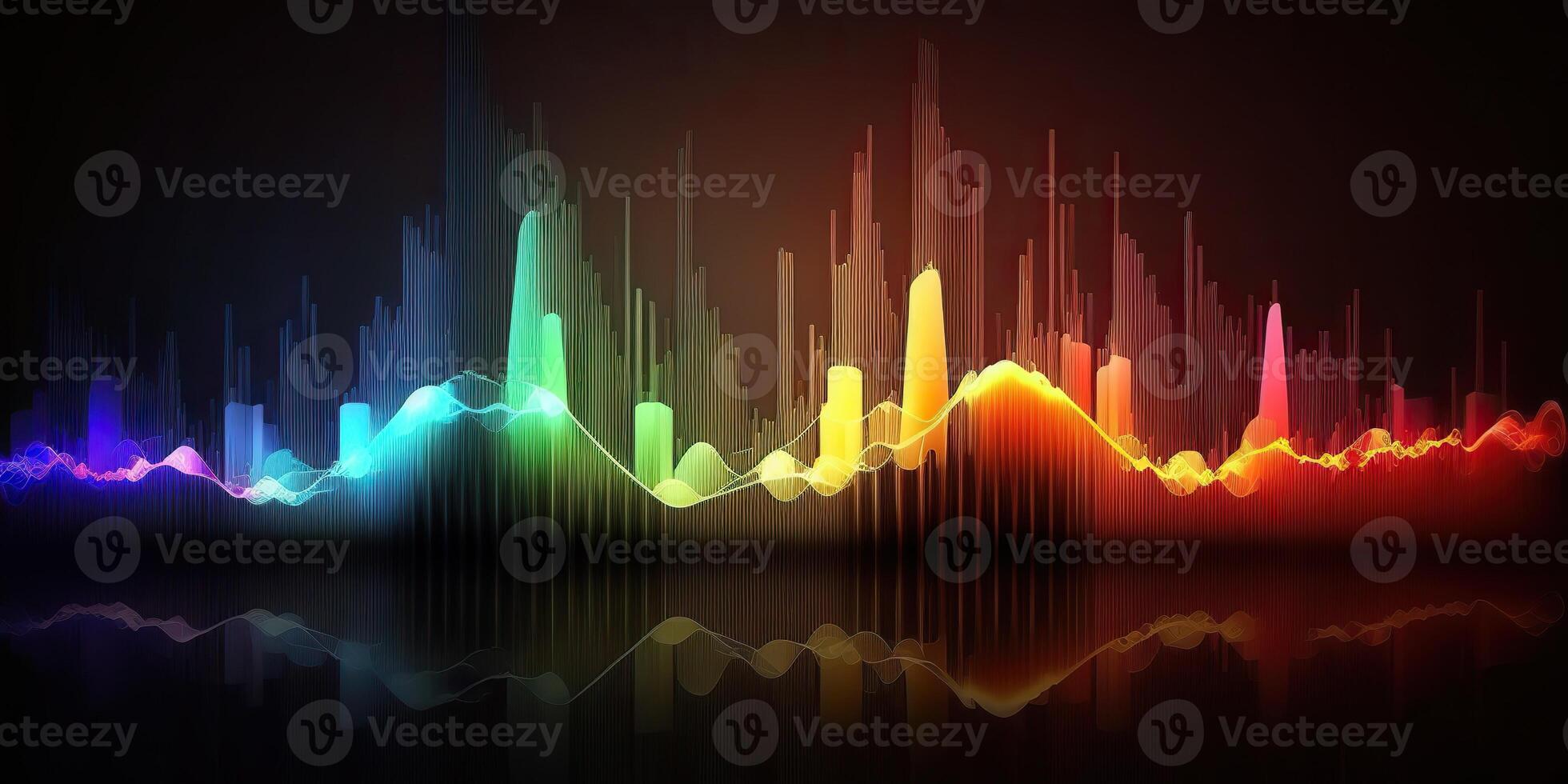 . . Music audio volume spectrum graph. Also can be used for stock marketing forex analytics. Graphic Art photo