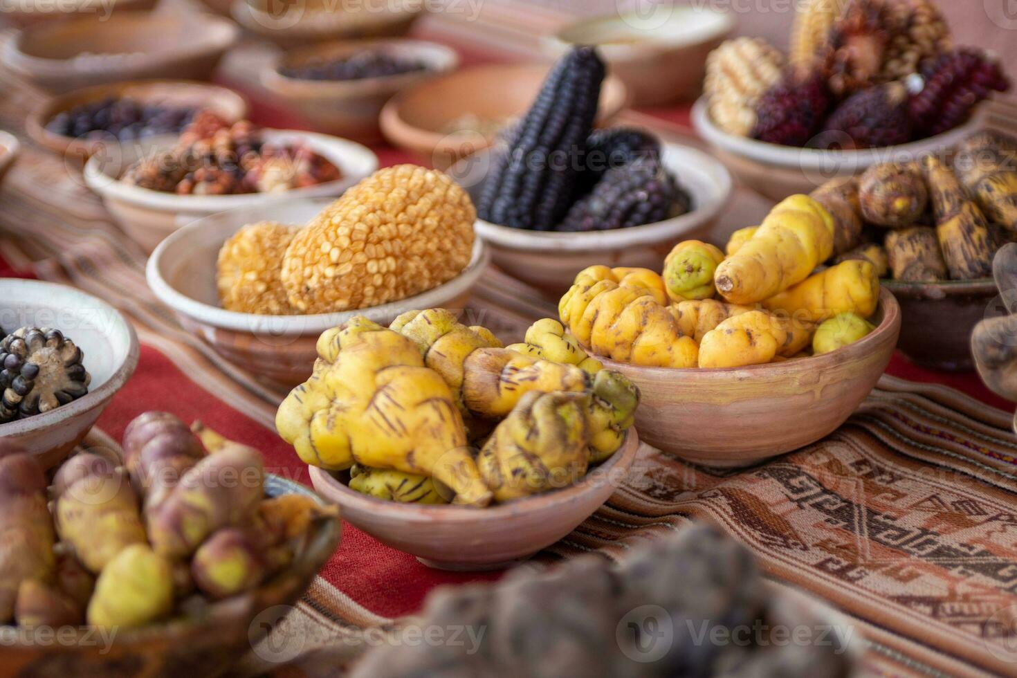 A bunch of Peruvian Vegetables photo