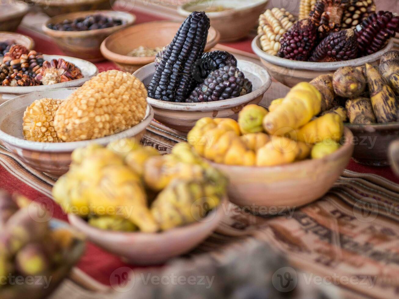 A bunch of Peruvian Vegetables photo