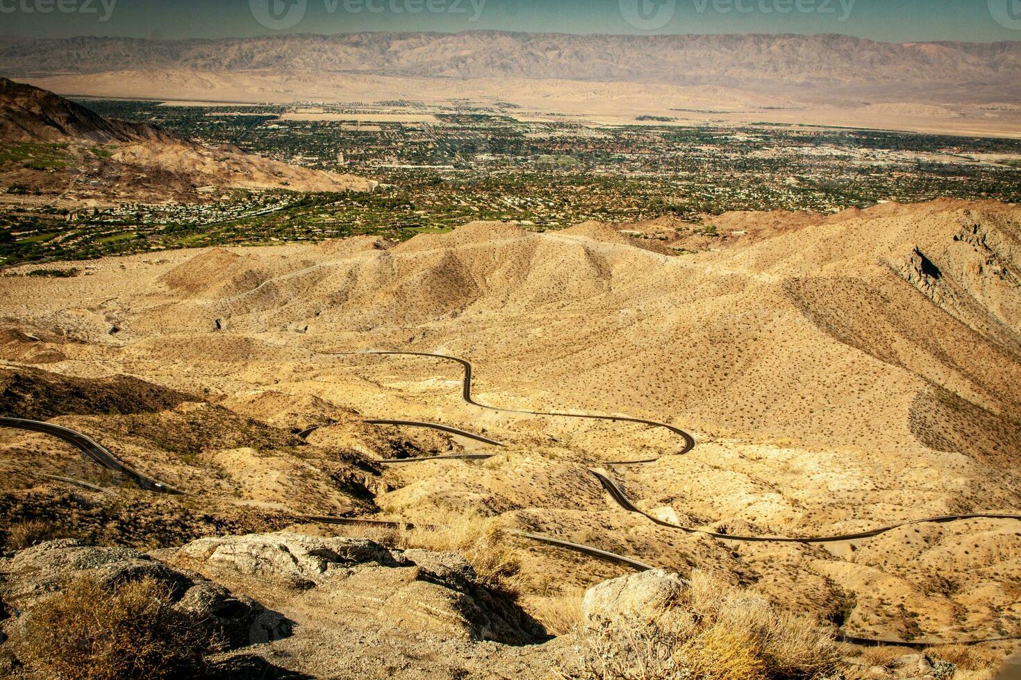 Winding road in California photo