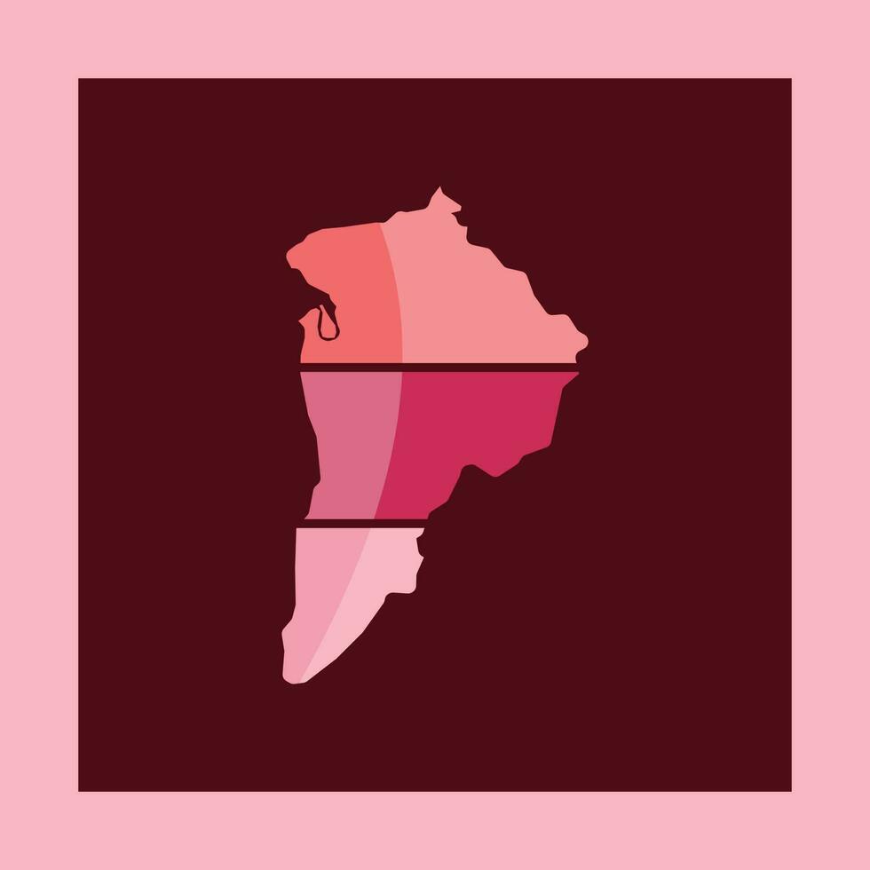 Adelaida ciudad mapa geométrico creativo logo vector