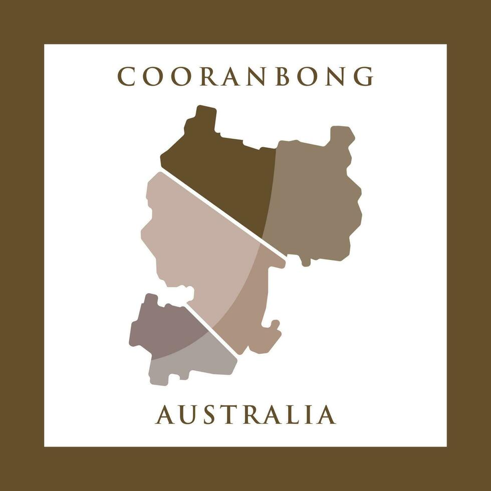 Map Of Cooranbong City Creative Logo vector