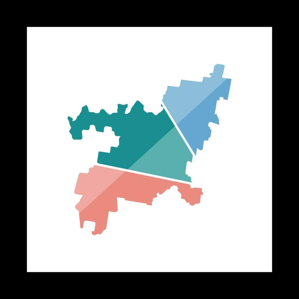 Dubbo ciudad mapa geométrico creativo logo vector
